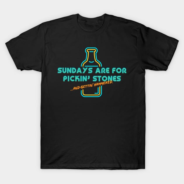 Letterkenny Sundays are for picking stones and getting hammered - multicolor T-Shirt by PincGeneral
